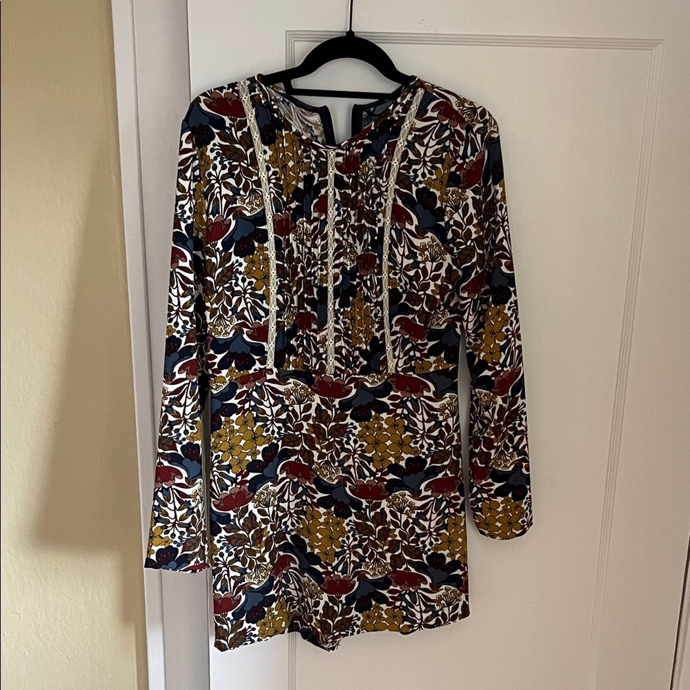 Floral Long Sleeve Romper